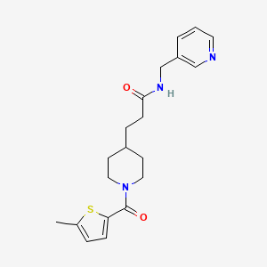 3-{1-[(5-methyl-2-thienyl)carbonyl]-4-piperidinyl}-N-(3-pyridinylmethyl)propanamide