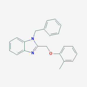 molecular formula C22H20N2O B378970 1-Benzyl-2-[(2-methylphenoxy)methyl]benzimidazole CAS No. 612049-77-1