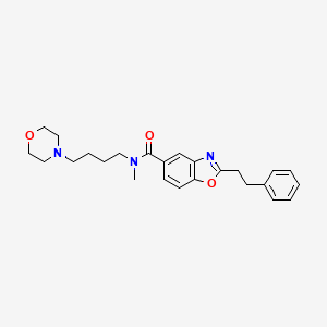 N-methyl-N-[4-(4-morpholinyl)butyl]-2-(2-phenylethyl)-1,3-benzoxazole-5-carboxamide