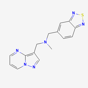 (2,1,3-benzothiadiazol-5-ylmethyl)methyl(pyrazolo[1,5-a]pyrimidin-3-ylmethyl)amine