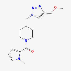 4-{[4-(methoxymethyl)-1H-1,2,3-triazol-1-yl]methyl}-1-[(1-methyl-1H-pyrrol-2-yl)carbonyl]piperidine