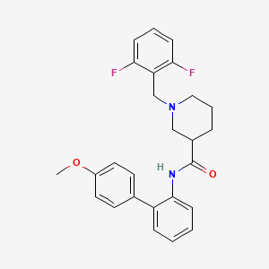 1-(2,6-difluorobenzyl)-N-(4'-methoxy-2-biphenylyl)-3-piperidinecarboxamide