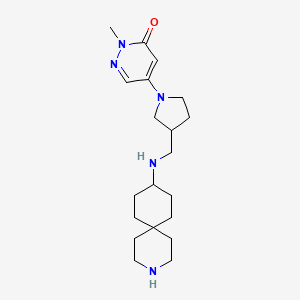 5-{3-[(3-azaspiro[5.5]undec-9-ylamino)methyl]-1-pyrrolidinyl}-2-methyl-3(2H)-pyridazinone dihydrochloride