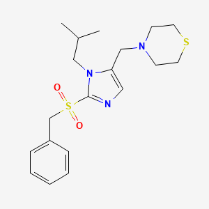 4-{[2-(benzylsulfonyl)-1-isobutyl-1H-imidazol-5-yl]methyl}thiomorpholine