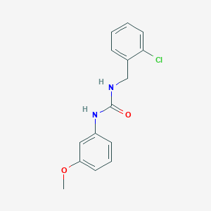 molecular formula C15H15ClN2O2 B378983 N-(2-chlorobenzyl)-N'-(3-methoxyphenyl)urea 