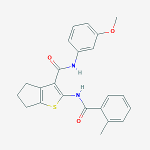 N-(3-methoxyphenyl)-2-[(2-methylbenzoyl)amino]-5,6-dihydro-4H-cyclopenta[b]thiophene-3-carboxamide