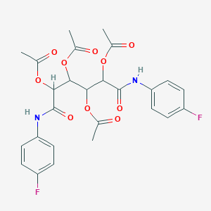 [2,4,5-Triacetyloxy-1,6-bis(4-fluoroanilino)-1,6-dioxohexan-3-yl] acetate