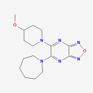 6-(Azepan-1-yl)-5-(4-methoxypiperidin-1-yl)-[1,2,5]oxadiazolo[3,4-b]pyrazine