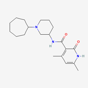 N-(1-cycloheptylpiperidin-3-yl)-4,6-dimethyl-2-oxo-1H-pyridine-3-carboxamide