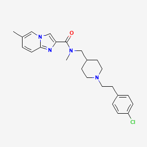 N-[[1-[2-(4-chlorophenyl)ethyl]piperidin-4-yl]methyl]-N,6-dimethylimidazo[1,2-a]pyridine-2-carboxamide