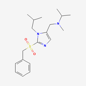 N-{[2-(benzylsulfonyl)-1-isobutyl-1H-imidazol-5-yl]methyl}-N-methyl-2-propanamine