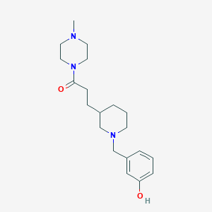 3-({3-[3-(4-methyl-1-piperazinyl)-3-oxopropyl]-1-piperidinyl}methyl)phenol