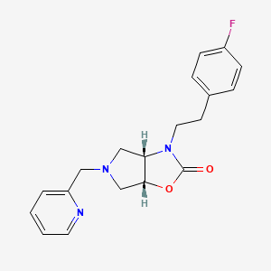 (3aS*,6aR*)-3-[2-(4-fluorophenyl)ethyl]-5-(2-pyridinylmethyl)hexahydro-2H-pyrrolo[3,4-d][1,3]oxazol-2-one