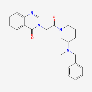 molecular formula C23H26N4O2 B3789995 3-(2-{3-[benzyl(methyl)amino]-1-piperidinyl}-2-oxoethyl)-4(3H)-quinazolinone 