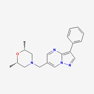 6-{[(2R*,6S*)-2,6-dimethylmorpholin-4-yl]methyl}-3-phenylpyrazolo[1,5-a]pyrimidine