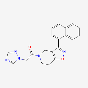 3-(1-naphthyl)-5-(1H-1,2,4-triazol-1-ylacetyl)-4,5,6,7-tetrahydroisoxazolo[4,5-c]pyridine