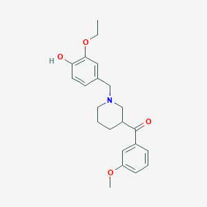 [1-(3-ethoxy-4-hydroxybenzyl)-3-piperidinyl](3-methoxyphenyl)methanone