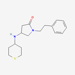 1-(2-phenylethyl)-4-(tetrahydro-2H-thiopyran-4-ylamino)-2-pyrrolidinone