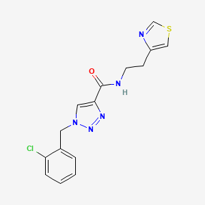 1-(2-chlorobenzyl)-N-[2-(1,3-thiazol-4-yl)ethyl]-1H-1,2,3-triazole-4-carboxamide