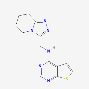 N-(5,6,7,8-tetrahydro-[1,2,4]triazolo[4,3-a]pyridin-3-ylmethyl)thieno[2,3-d]pyrimidin-4-amine