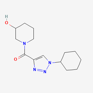 molecular formula C14H22N4O2 B3790138 (1-Cyclohexyltriazol-4-yl)-(3-hydroxypiperidin-1-yl)methanone 