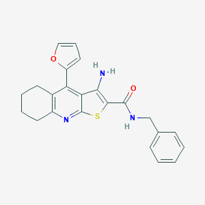 3-amino-N-benzyl-4-(2-furyl)-5,6,7,8-tetrahydrothieno[2,3-b]quinoline-2-carboxamide