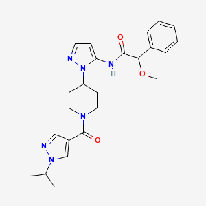 N-(1-{1-[(1-isopropyl-1H-pyrazol-4-yl)carbonyl]-4-piperidinyl}-1H-pyrazol-5-yl)-2-methoxy-2-phenylacetamide