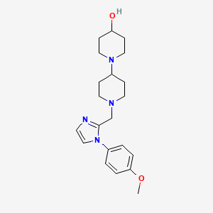 1'-{[1-(4-methoxyphenyl)-1H-imidazol-2-yl]methyl}-1,4'-bipiperidin-4-ol