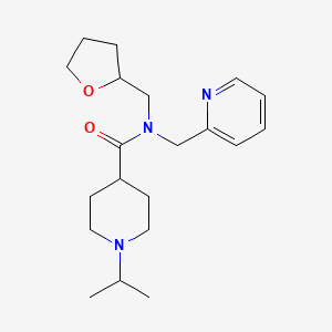 1-isopropyl-N-(pyridin-2-ylmethyl)-N-(tetrahydrofuran-2-ylmethyl)piperidine-4-carboxamide