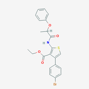 Ethyl 4-(4-bromophenyl)-2-[(2-phenoxypropanoyl)amino]-3-thiophenecarboxylate