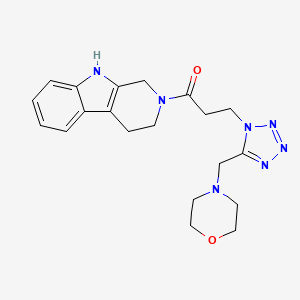 3-[5-(Morpholin-4-ylmethyl)tetrazol-1-yl]-1-(1,3,4,9-tetrahydropyrido[3,4-b]indol-2-yl)propan-1-one