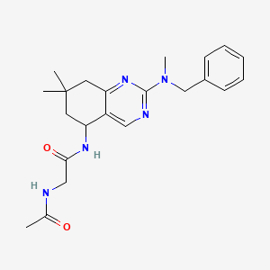 N~2~-acetyl-N~1~-{2-[benzyl(methyl)amino]-7,7-dimethyl-5,6,7,8-tetrahydro-5-quinazolinyl}glycinamide