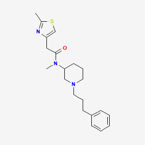 N-methyl-2-(2-methyl-1,3-thiazol-4-yl)-N-[1-(3-phenylpropyl)-3-piperidinyl]acetamide