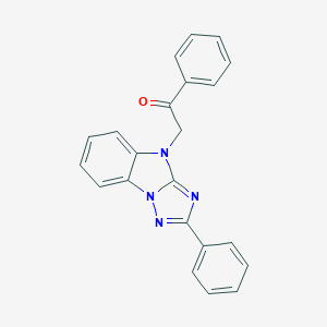1-phenyl-2-(2-phenyl-4H-[1,2,4]triazolo[1,5-a]benzimidazol-4-yl)ethanone