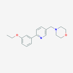 4-{[6-(3-ethoxyphenyl)pyridin-3-yl]methyl}morpholine