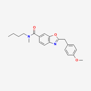 N-butyl-2-[(4-methoxyphenyl)methyl]-N-methyl-1,3-benzoxazole-6-carboxamide