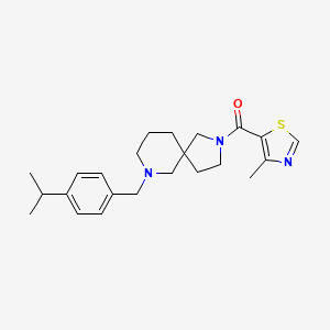 molecular formula C23H31N3OS B3790509 7-(4-isopropylbenzyl)-2-[(4-methyl-1,3-thiazol-5-yl)carbonyl]-2,7-diazaspiro[4.5]decane 