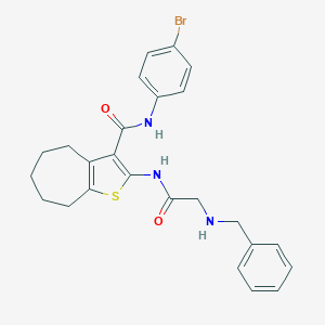 2-[(N-benzylglycyl)amino]-N-(4-bromophenyl)-5,6,7,8-tetrahydro-4H-cyclohepta[b]thiophene-3-carboxamide