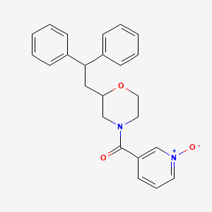 2-(2,2-diphenylethyl)-4-[(1-oxido-3-pyridinyl)carbonyl]morpholine