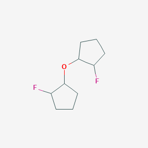 molecular formula C10H16F2O B037906 1-Fluoro-2-(2-fluorocyclopentyl)oxycyclopentane CAS No. 113742-88-4