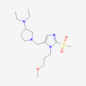 N,N-diethyl-1-[[3-(3-methoxypropyl)-2-methylsulfonylimidazol-4-yl]methyl]pyrrolidin-3-amine