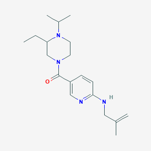 5-[(3-ethyl-4-isopropyl-1-piperazinyl)carbonyl]-N-(2-methyl-2-propen-1-yl)-2-pyridinamine