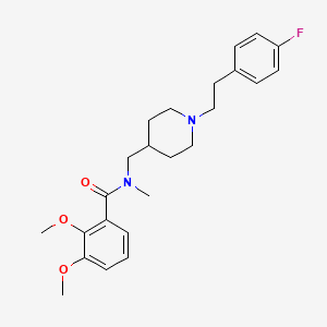 N-({1-[2-(4-fluorophenyl)ethyl]-4-piperidinyl}methyl)-2,3-dimethoxy-N-methylbenzamide