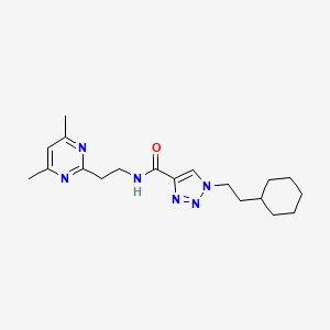 1-(2-cyclohexylethyl)-N-[2-(4,6-dimethyl-2-pyrimidinyl)ethyl]-1H-1,2,3-triazole-4-carboxamide