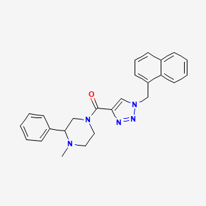 1-methyl-4-{[1-(1-naphthylmethyl)-1H-1,2,3-triazol-4-yl]carbonyl}-2-phenylpiperazine