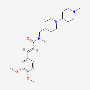 (2E)-3-(3,4-dimethoxyphenyl)-N-ethyl-N-[(1'-methyl-1,4'-bipiperidin-4-yl)methyl]acrylamide