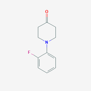 molecular formula C11H12FNO B037908 1-(2-Fluorophenyl)piperidin-4-one CAS No. 115012-46-9