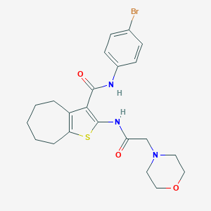 N-(4-bromophenyl)-2-[(4-morpholinylacetyl)amino]-5,6,7,8-tetrahydro-4H-cyclohepta[b]thiophene-3-carboxamide