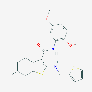 N-(2,5-dimethoxyphenyl)-6-methyl-2-[(2-thienylmethyl)amino]-4,5,6,7-tetrahydro-1-benzothiophene-3-carboxamide