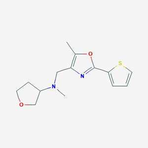 N-methyl-N-{[5-methyl-2-(2-thienyl)-1,3-oxazol-4-yl]methyl}tetrahydro-3-furanamine